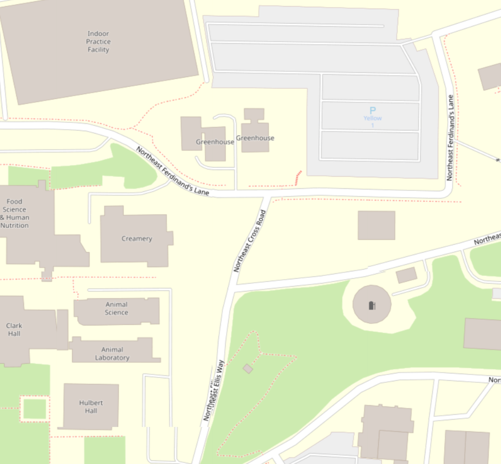 campus map showing location